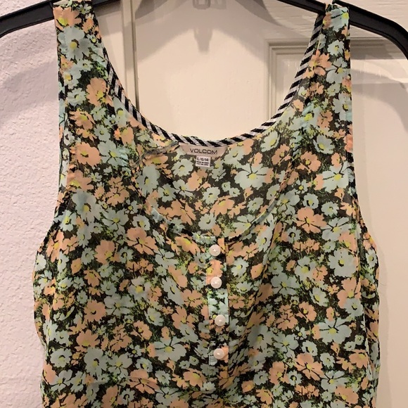 Volcom sheer floral tank - Picture 3 of 5